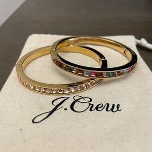 J.Crew pink and multicolored stone bangles! (Selling together or separate)